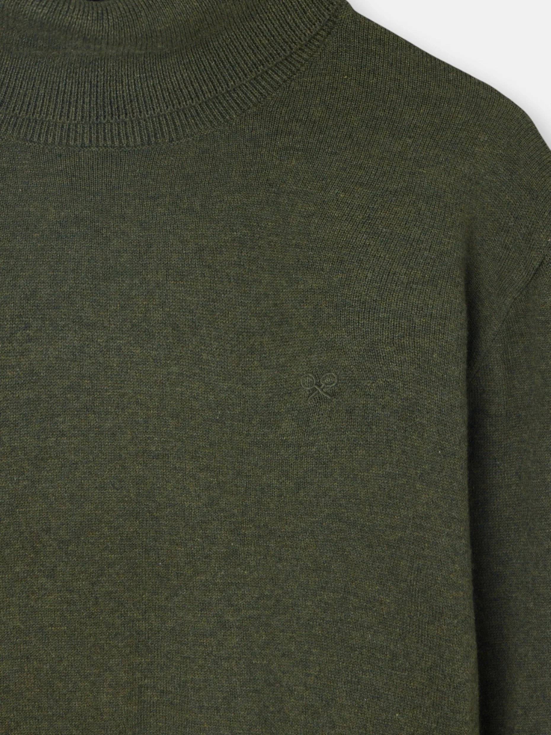 Jersey classic cuello vuelto verde