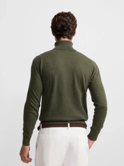 Jersey classic cuello vuelto verde