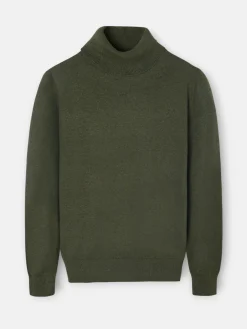 Jersey classic cuello vuelto verde