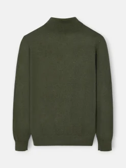 Jersey classic cuello vuelto verde