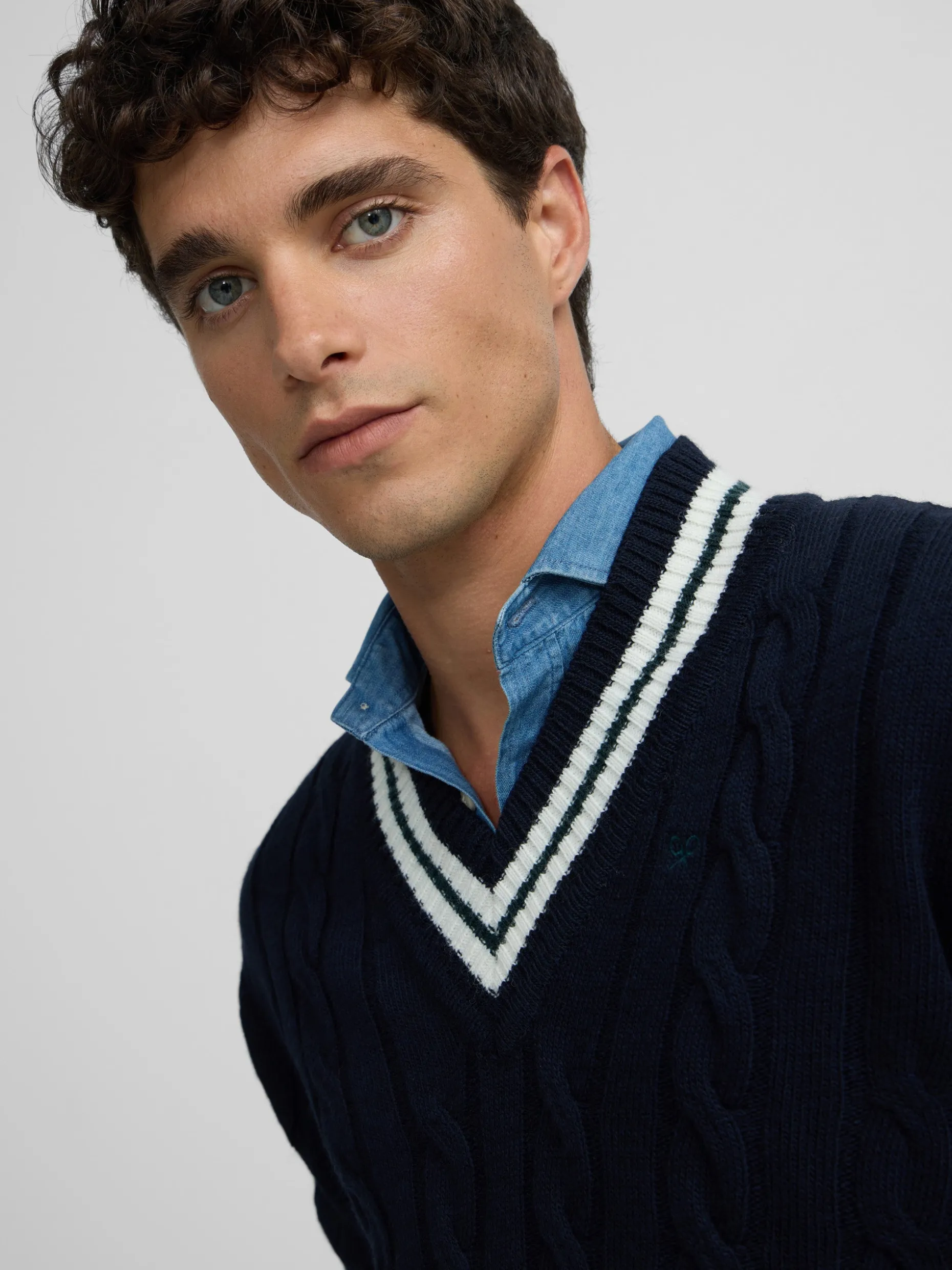 Jersey college azul marino
