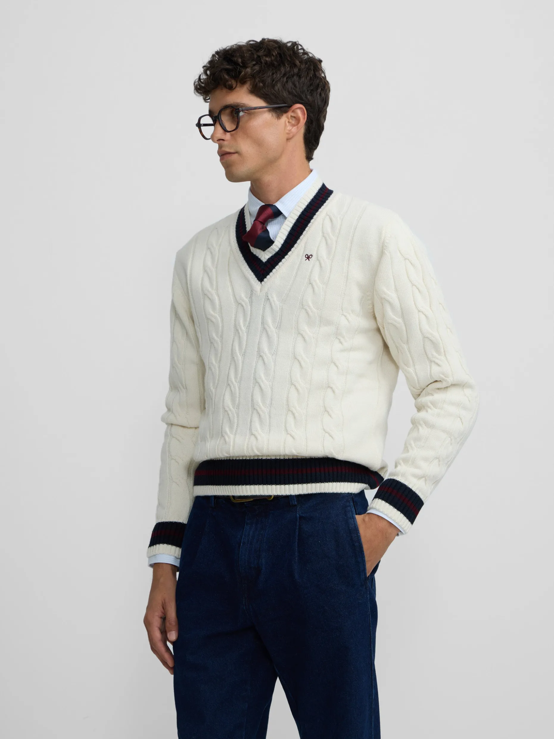 Jersey college beige claro