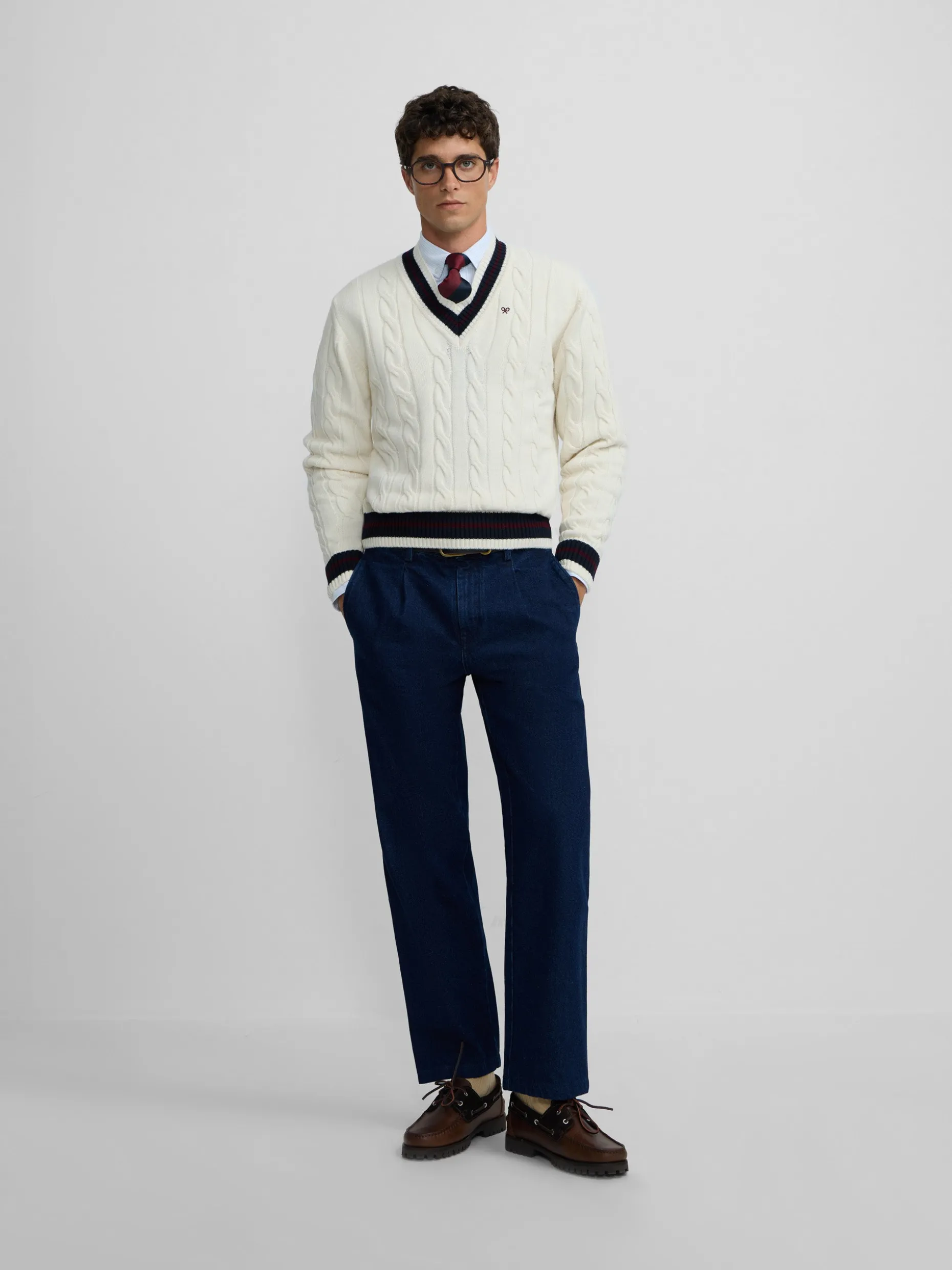 Jersey college beige claro