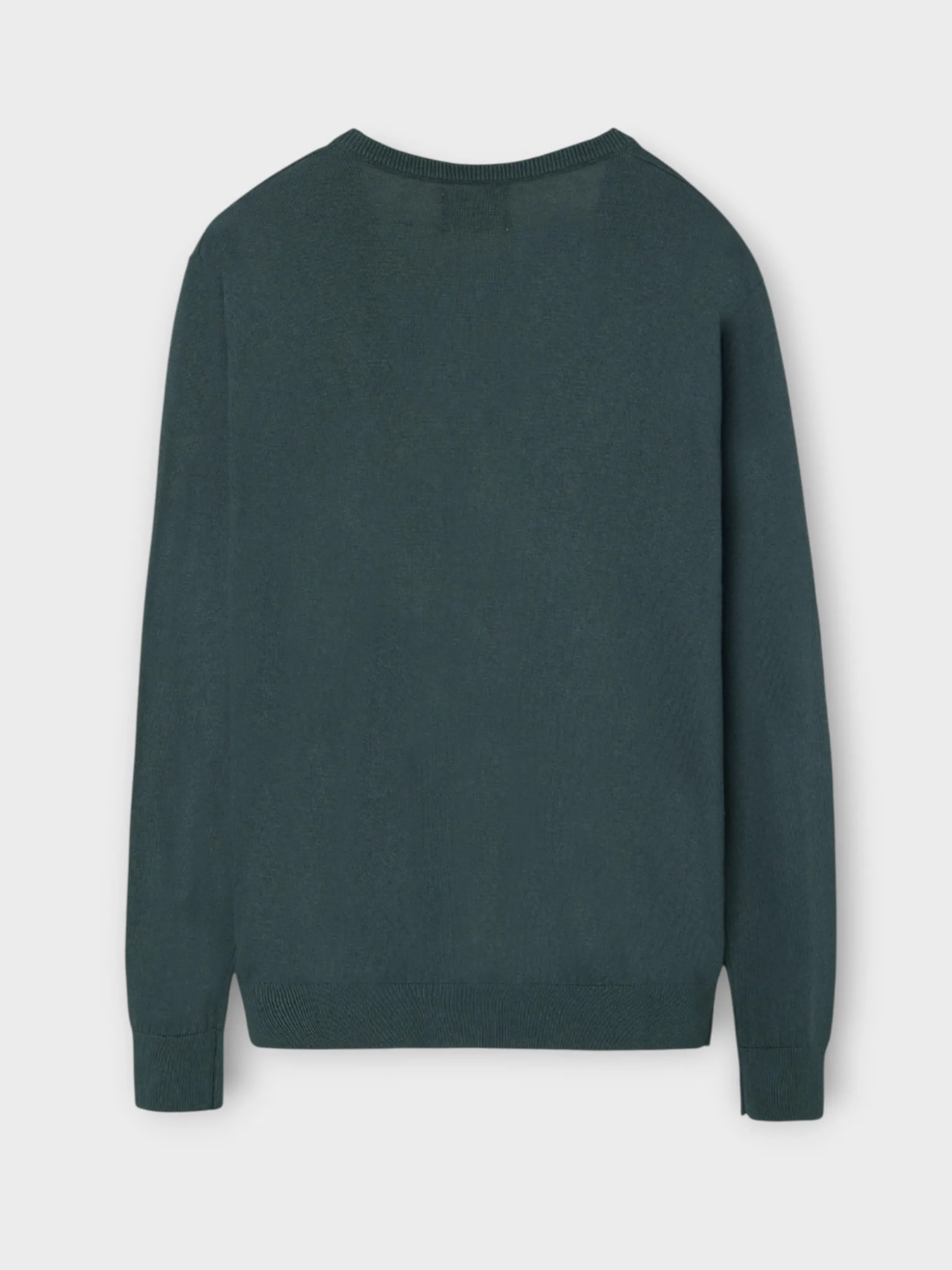 Jersey cuello pico retro verde oscuro