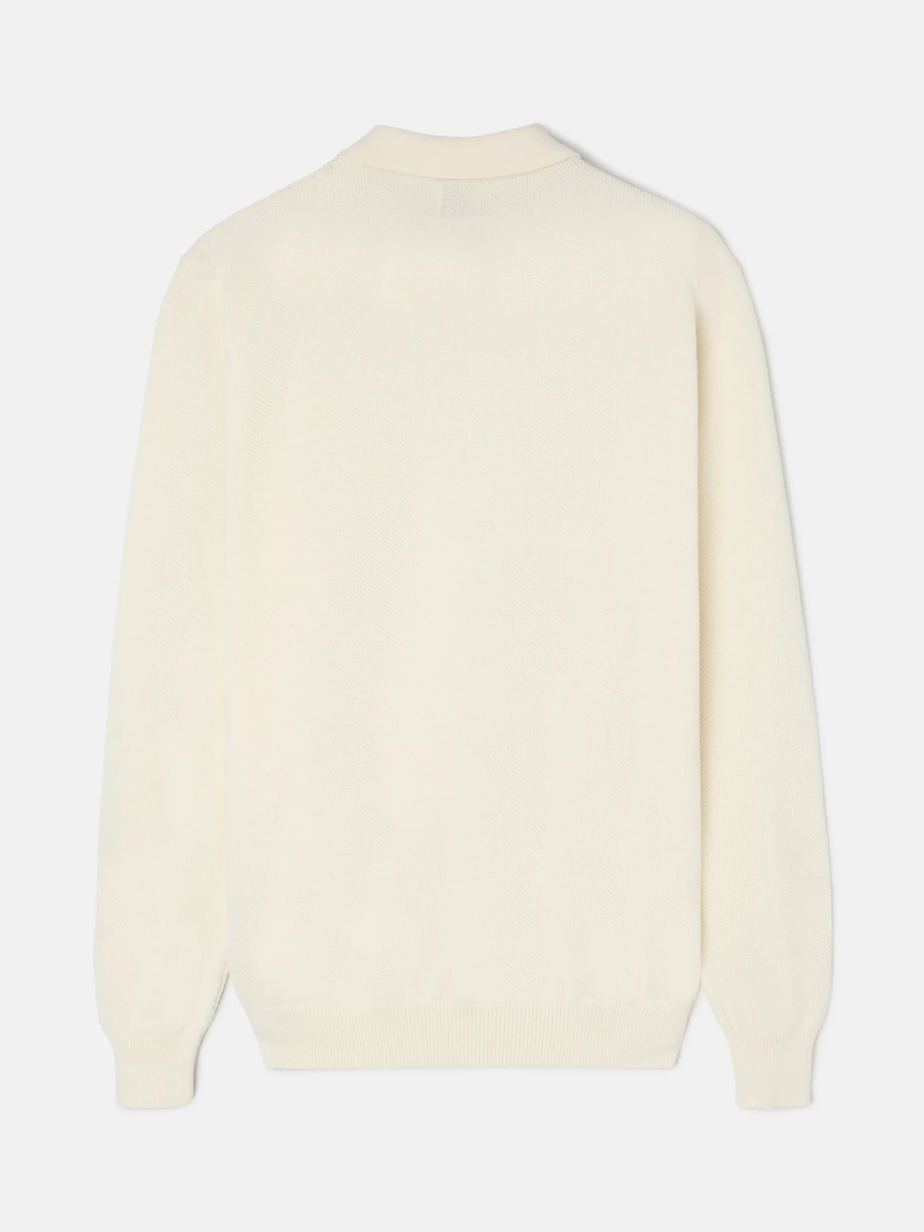 Jersey cuello polo minilogo beige