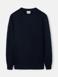 Jersey de ochos clasico azul marino