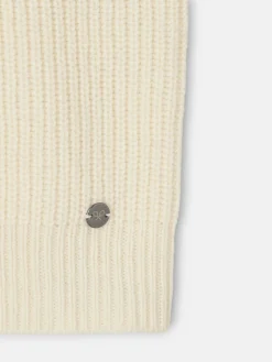 Jersey flores bordadas crudo