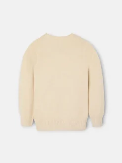 Jersey kids liso botones beige