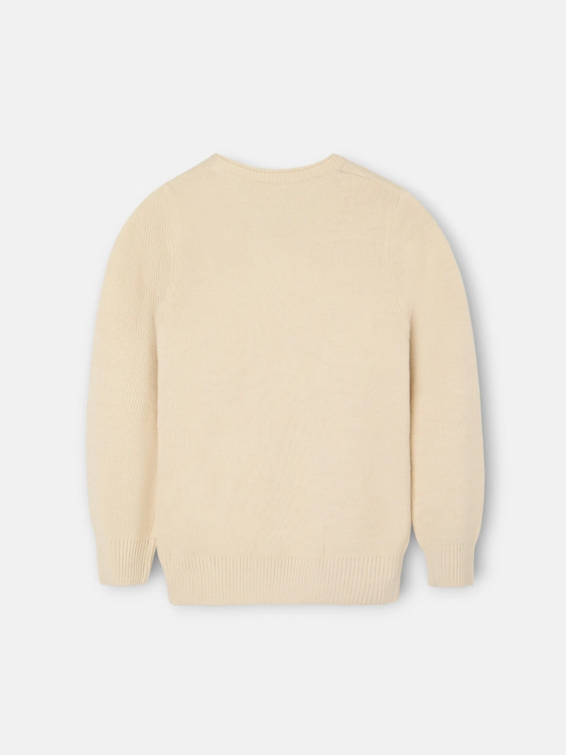 Jersey kids liso botones beige