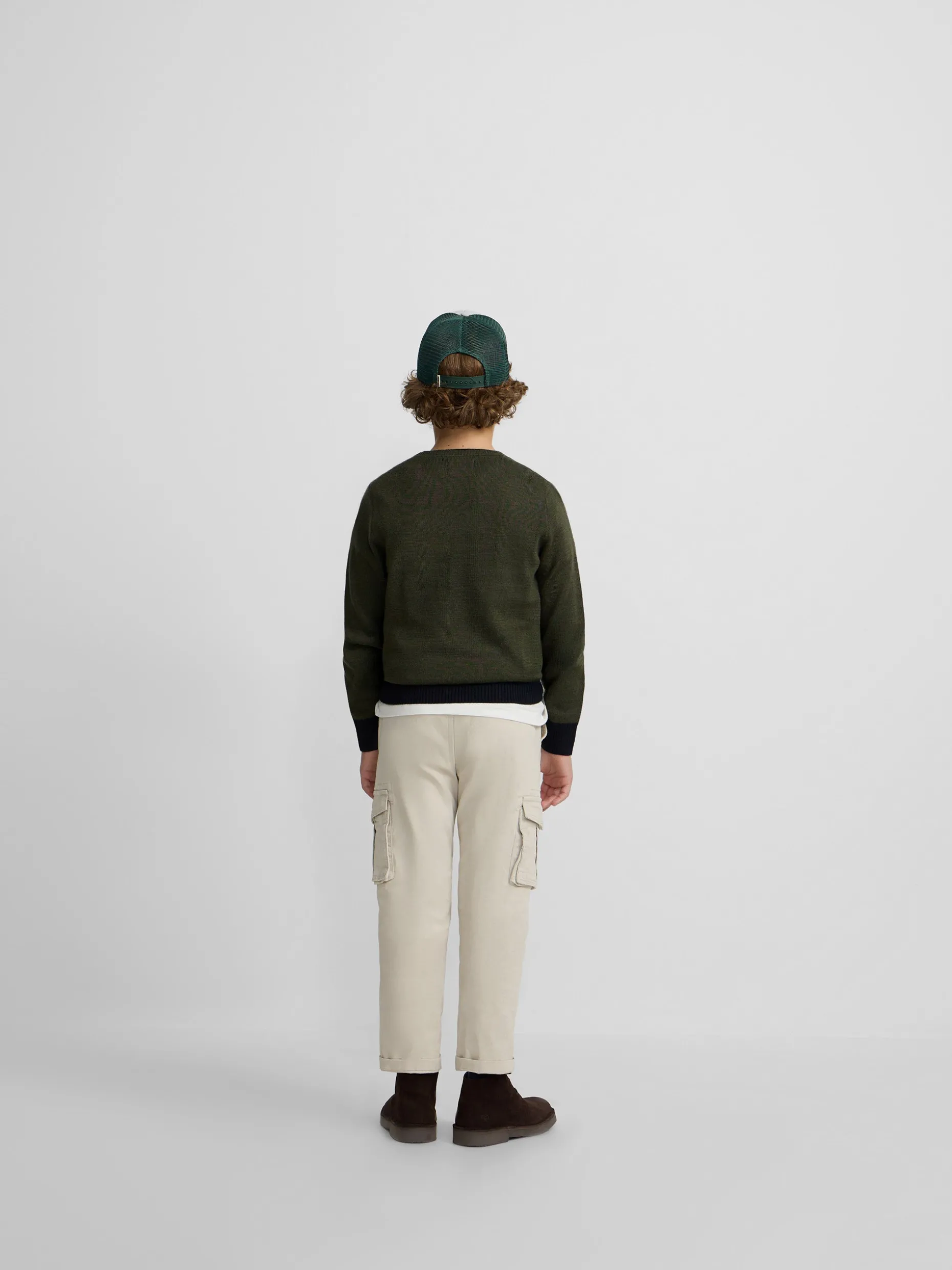 Jersey kids ribs azul marino verde