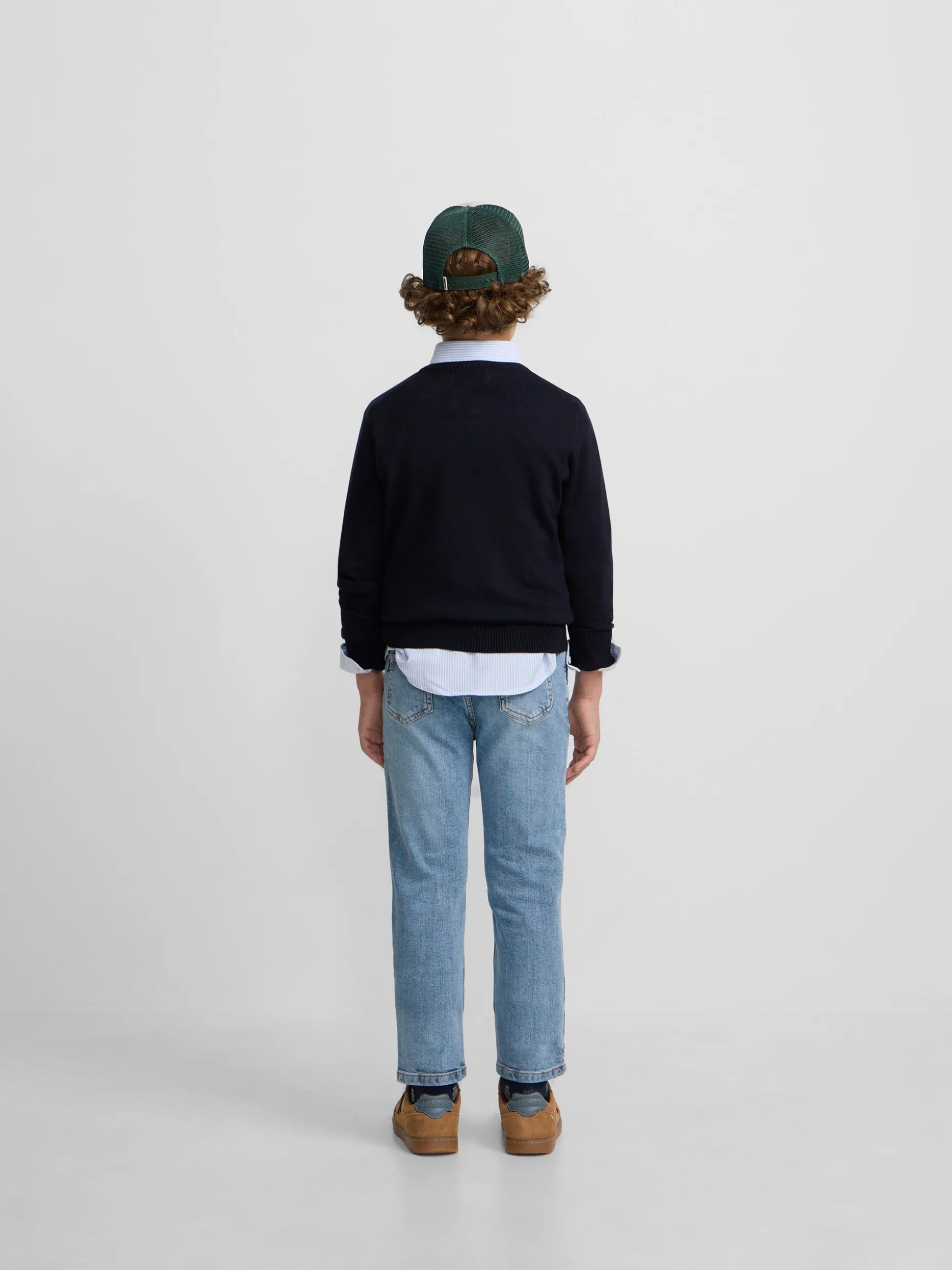 Jersey kids round neck azul marino