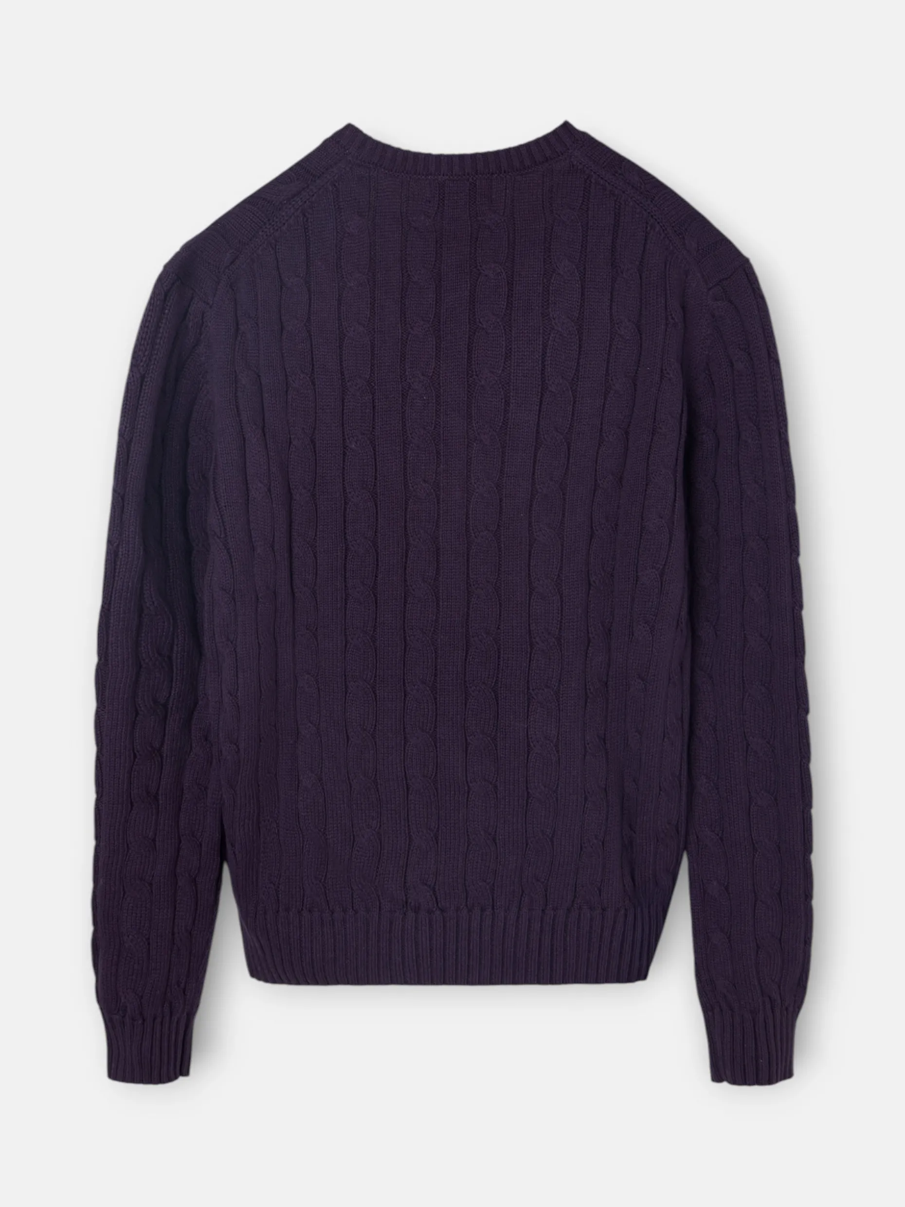 Jersey punto cuello pico morado