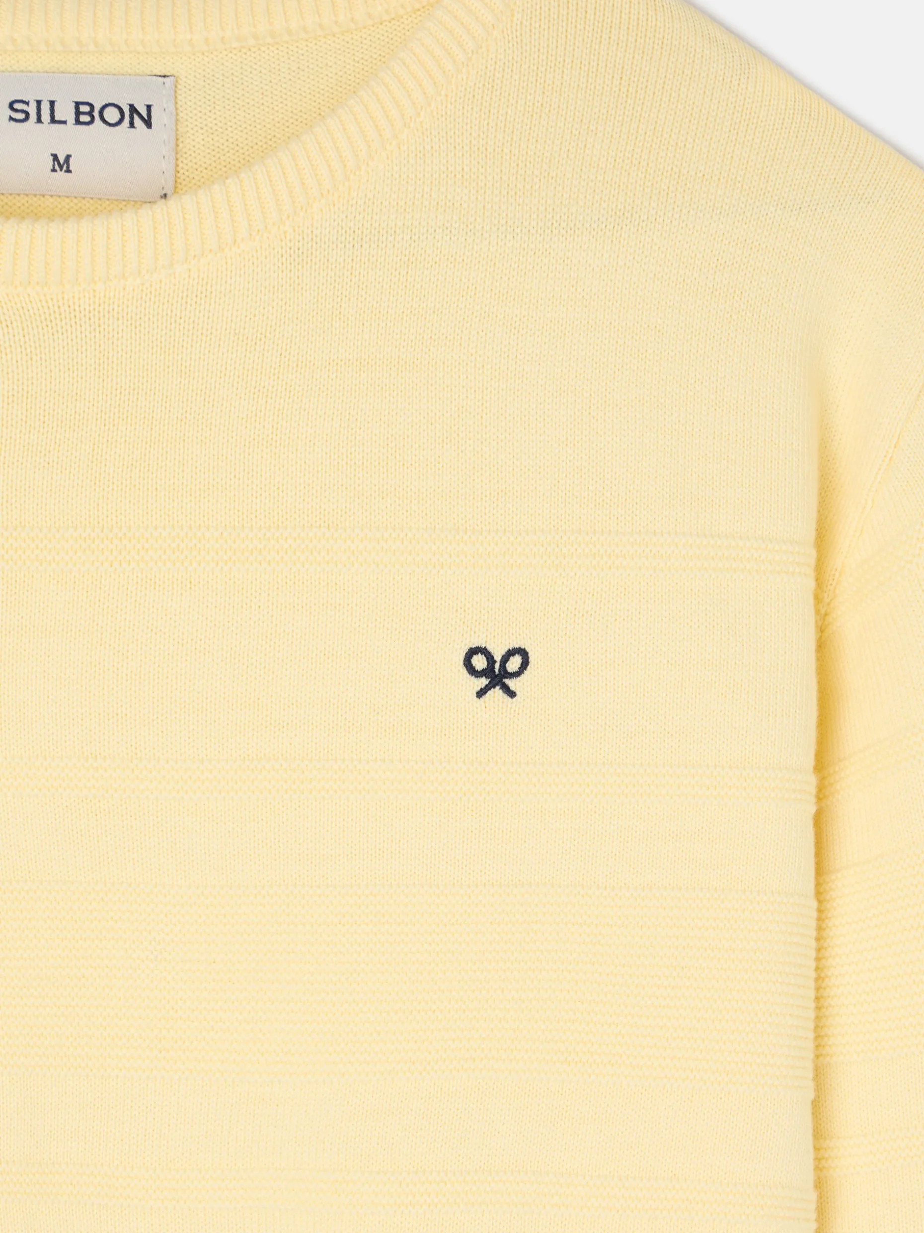 Jersey trenzado minilogo amarillo