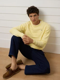 Jersey trenzado minilogo amarillo