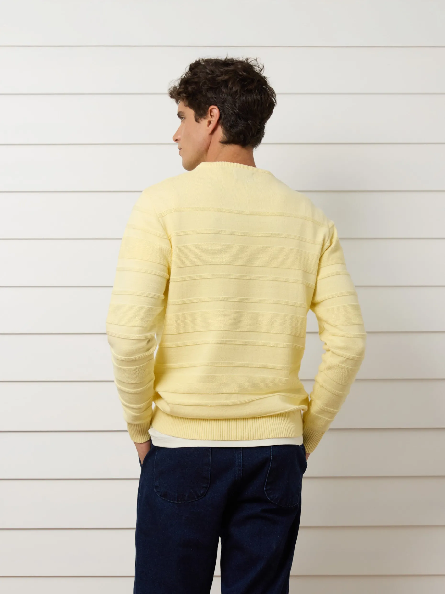 Jersey trenzado minilogo amarillo