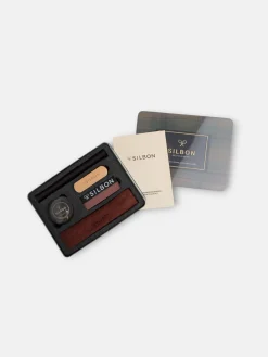 Kit limpieza abrigo encerado marron oscuro