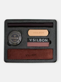 Kit limpieza abrigo encerado marron oscuro