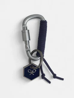 Llavero mosqueton charm azul marino