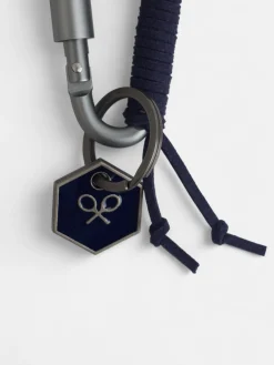 Llavero mosqueton charm azul marino