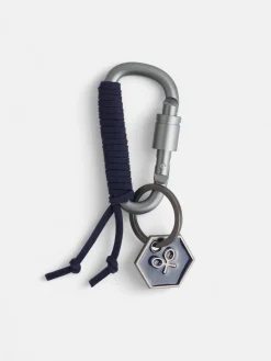 Llavero mosqueton charm azul marino