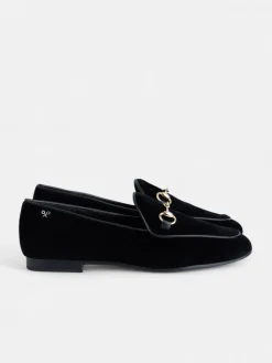 Mocasin terciopelo negro