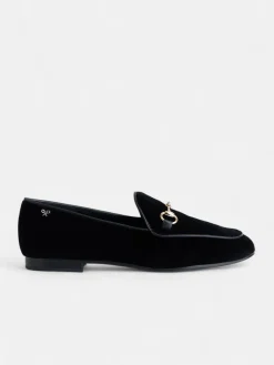 Mocasin terciopelo negro