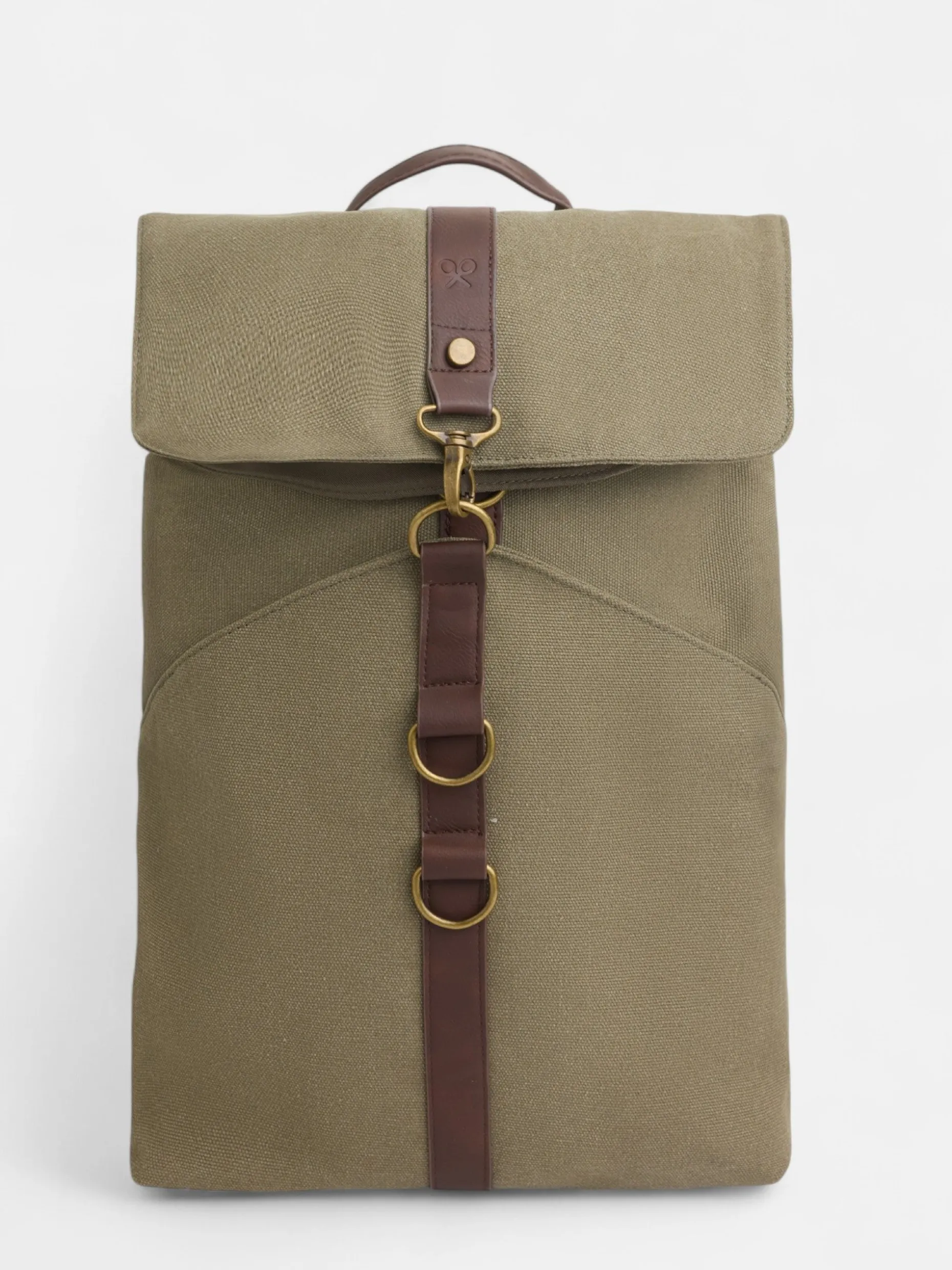 Mochila ajustable verde