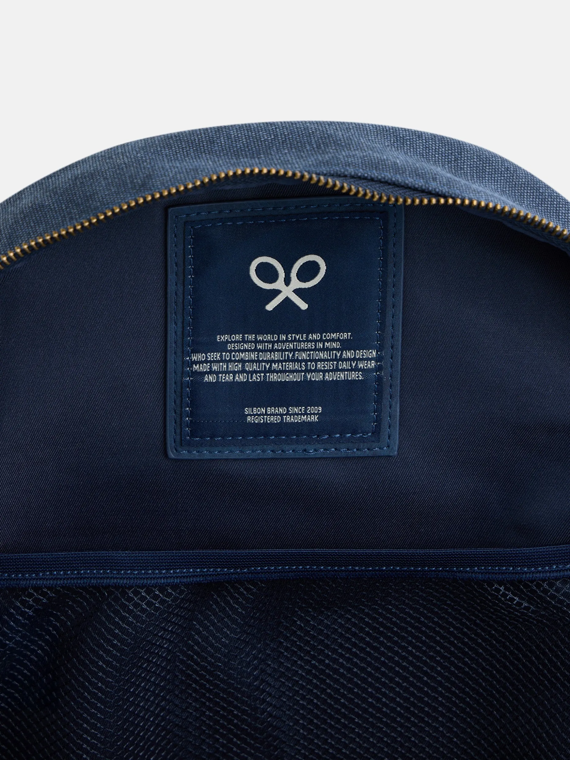 Mochila clasica azul marino