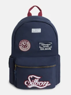 Mochila teen sport parches azul marino