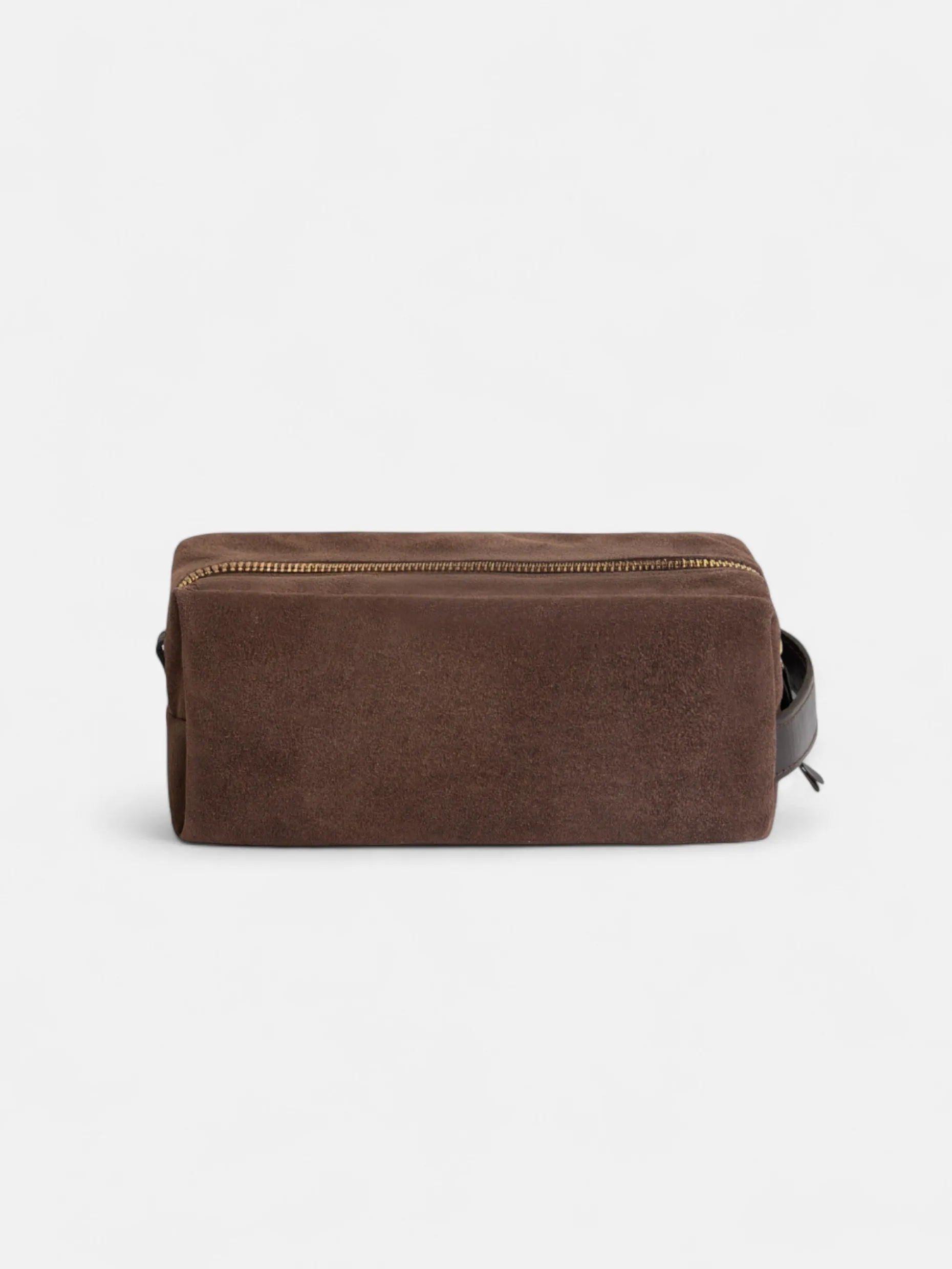 Neceser piel detalle marron oscuro