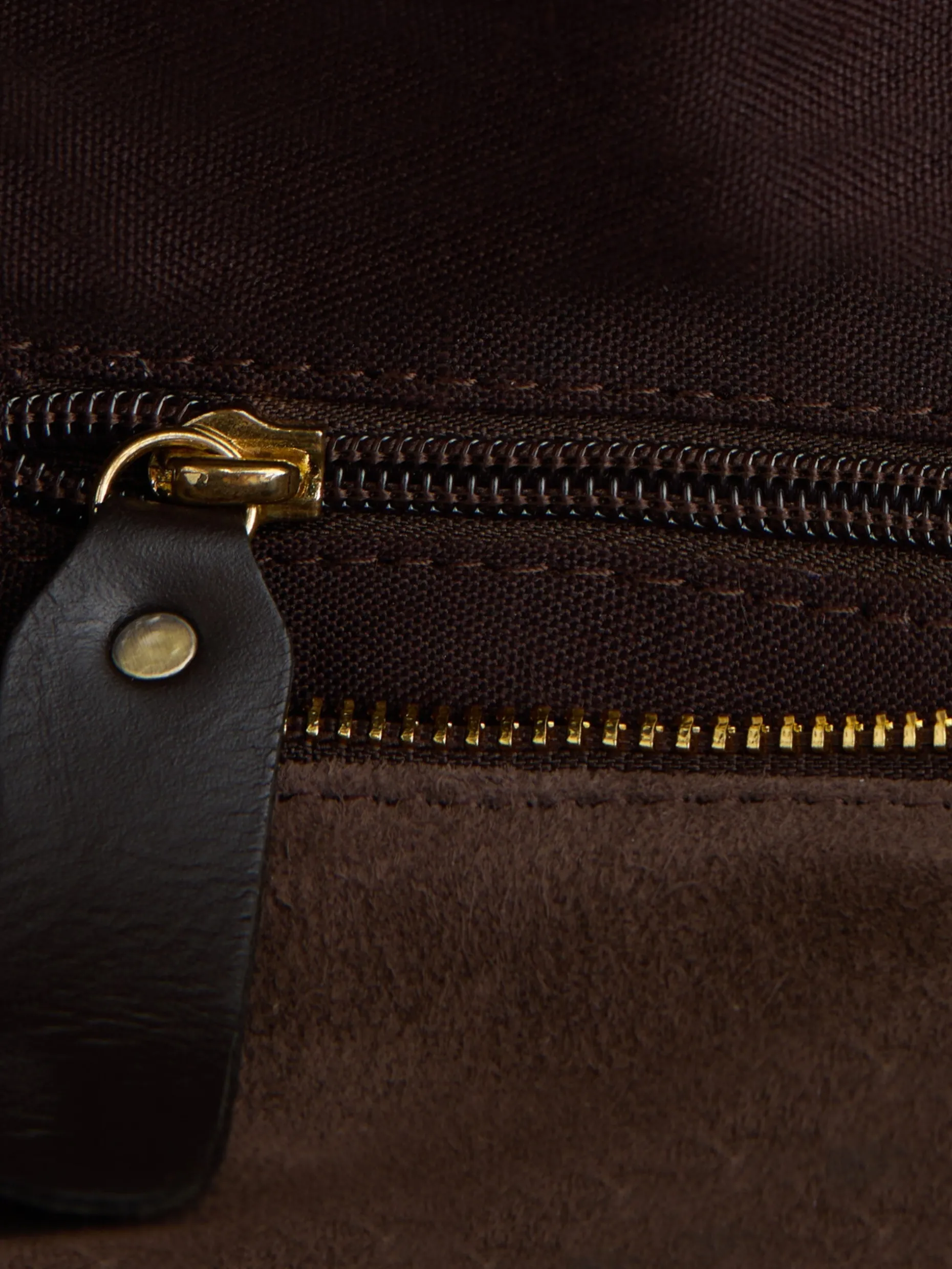 Neceser piel detalle marron oscuro