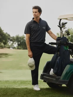 Pantalon Beltran Lozano azul oscuro
