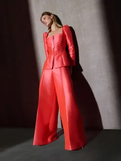 Pantalon CaprileXSilbon palazzo coral