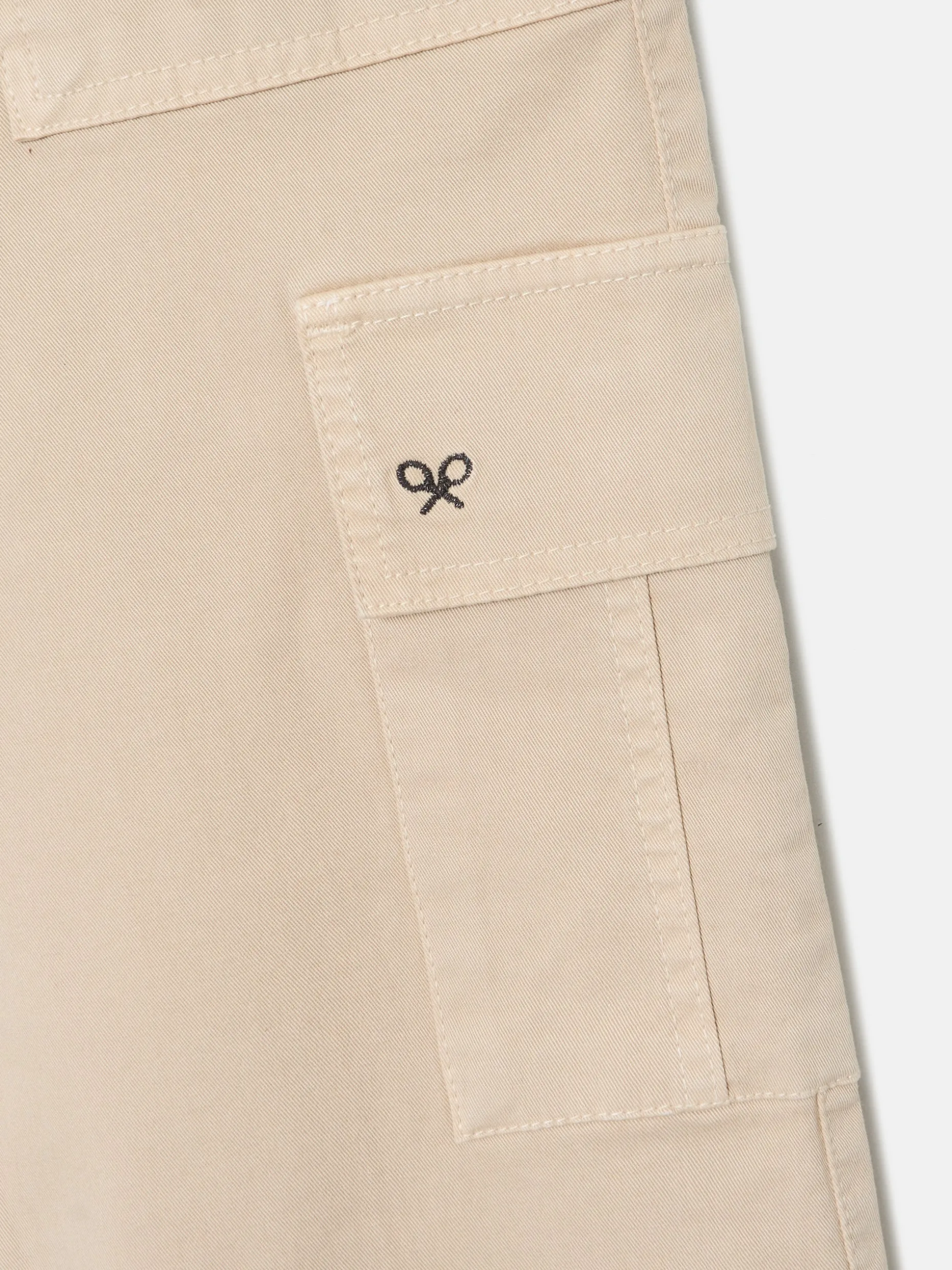 Pantalon cargo beige
