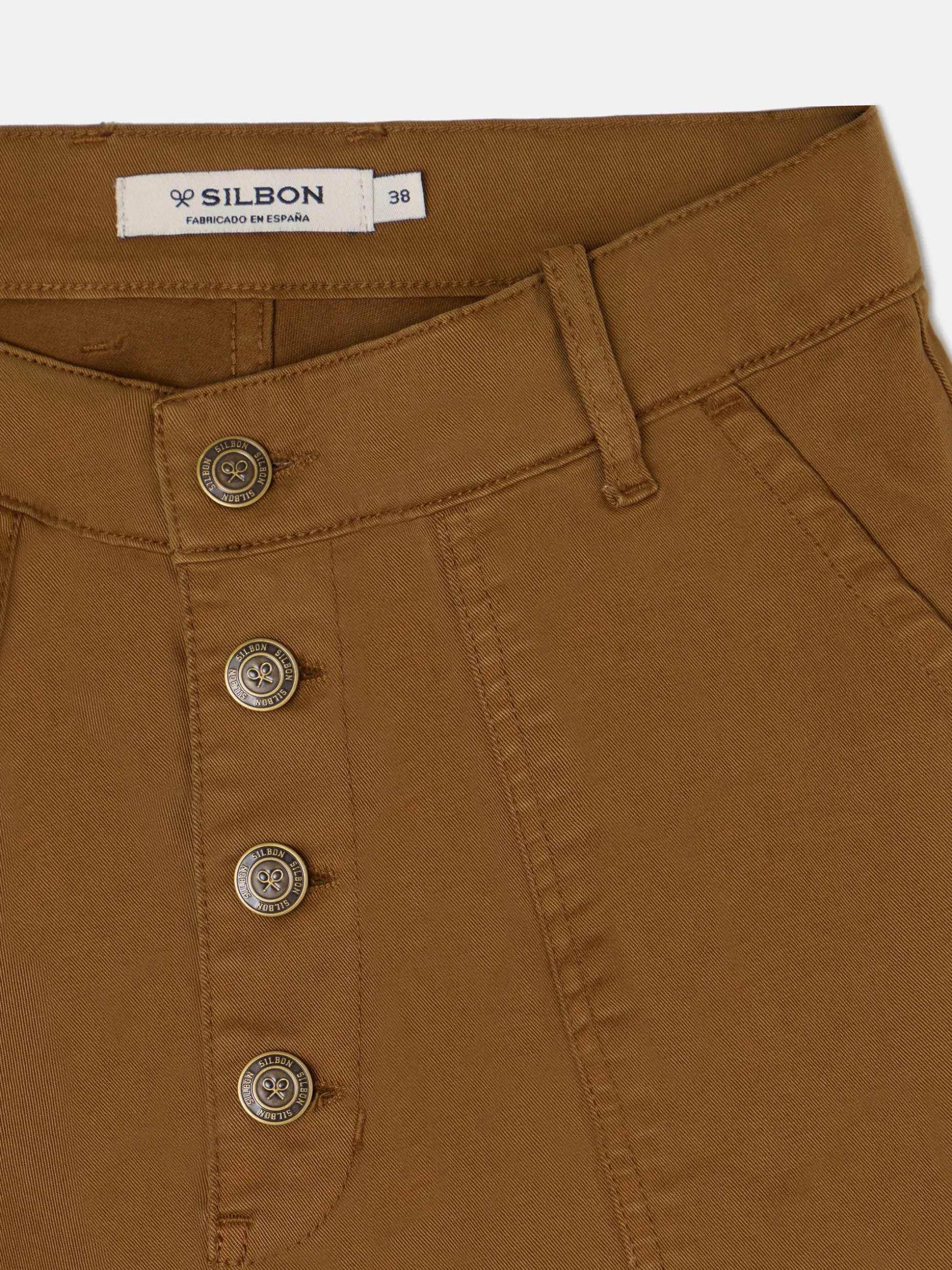 Pantalon cargo camel