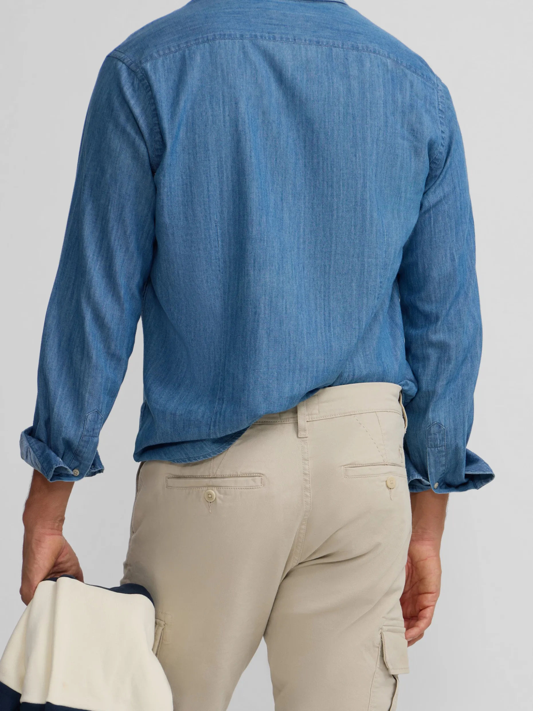 Pantalon cargo casual beige
