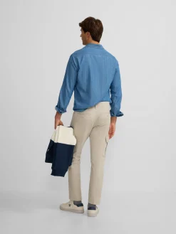 Pantalon cargo casual beige