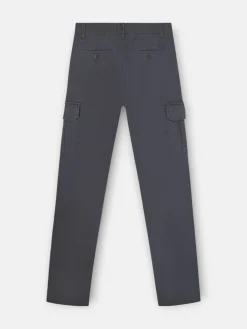 Pantalon cargo casual gris oscuro