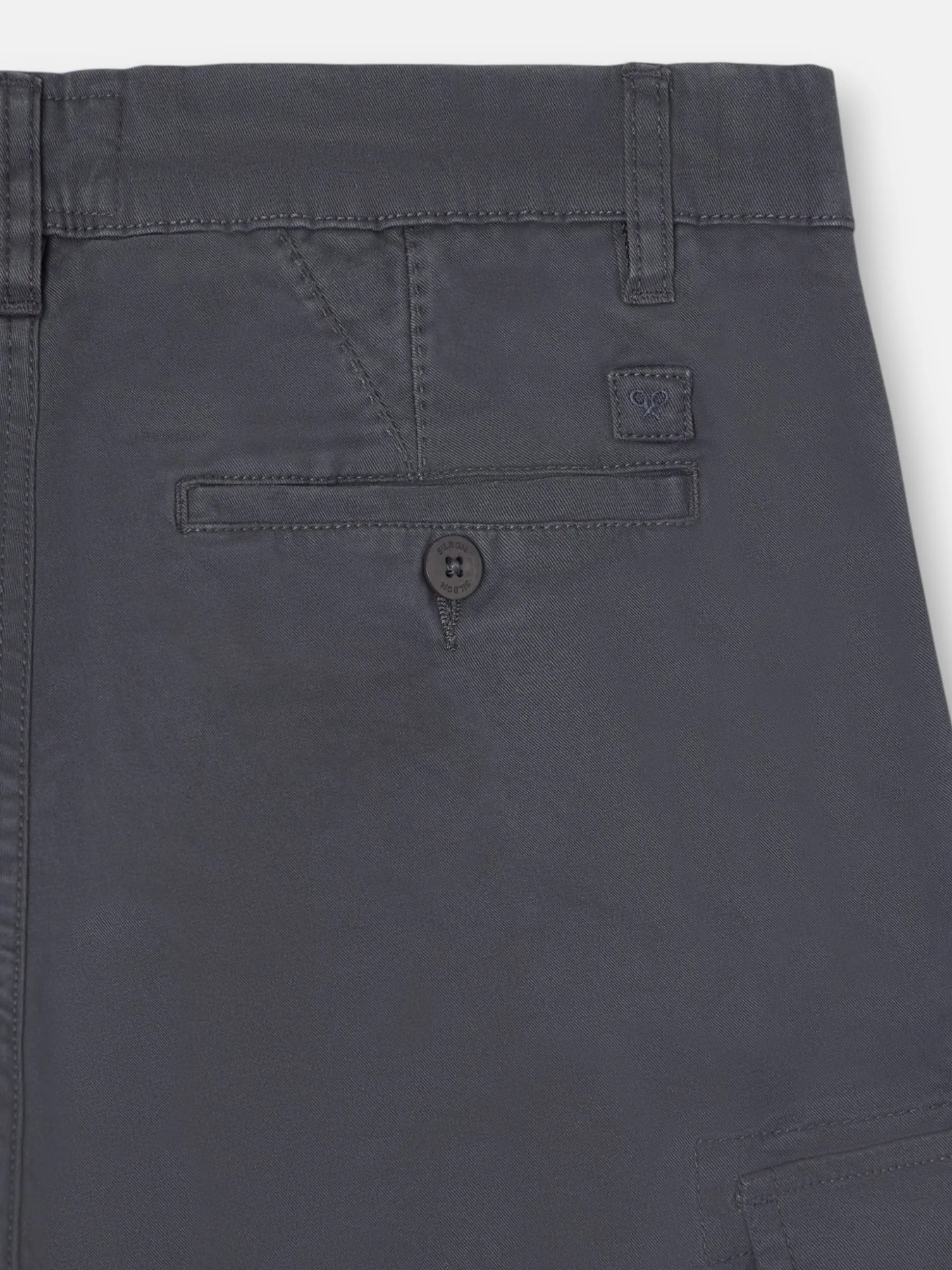 Pantalon cargo casual gris oscuro