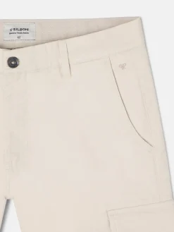Pantalon cargo casual piedra