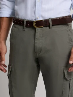Pantalon cargo casual verde