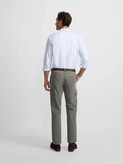 Pantalon cargo casual verde