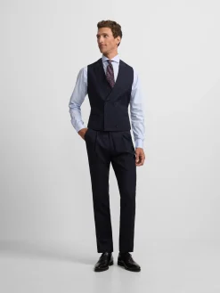 Pantalon chaque espiga azul marino