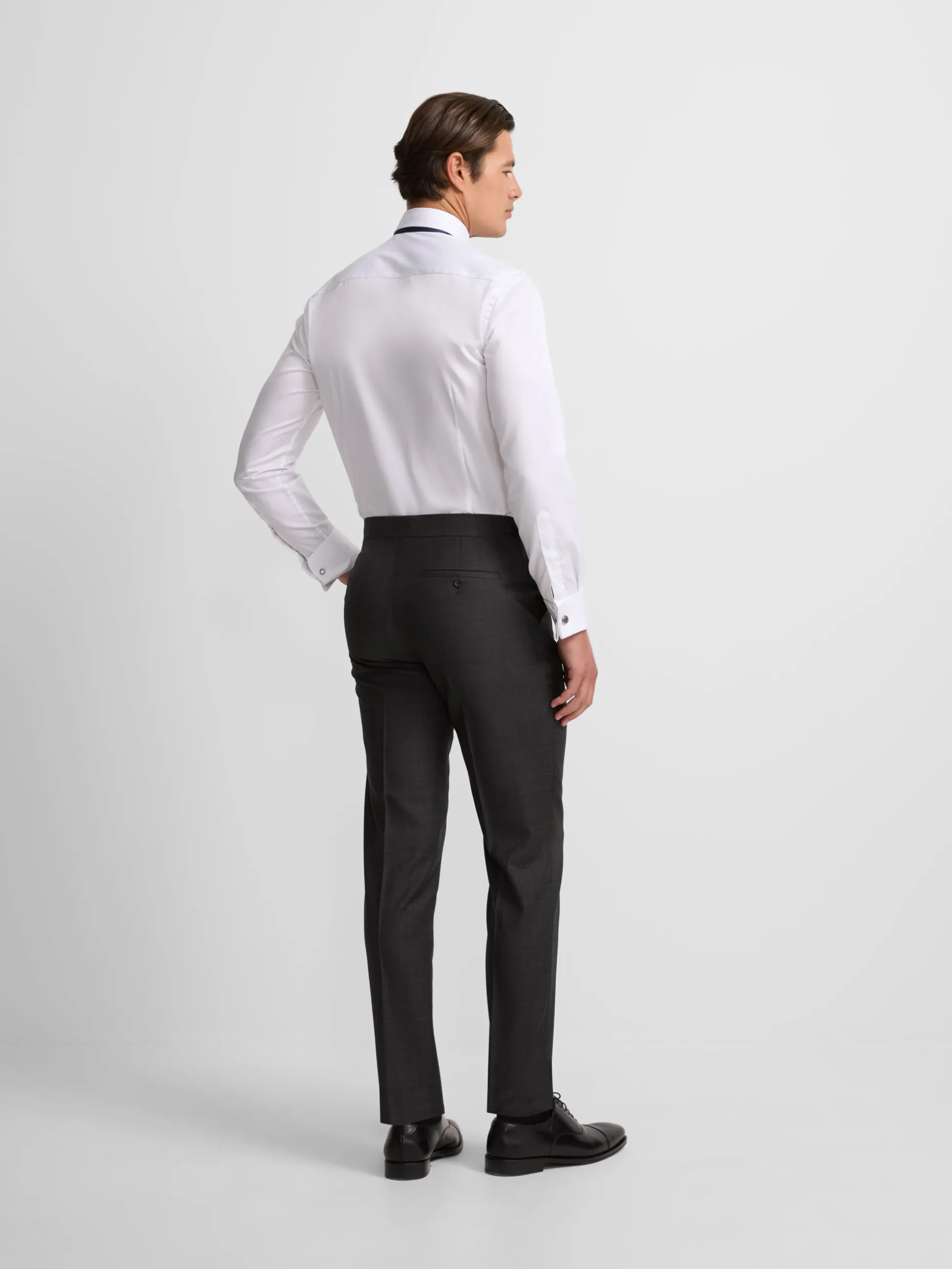 Pantalon chaque principe de gales gris