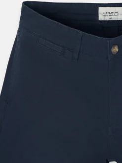 Pantalon chino casual azul marino