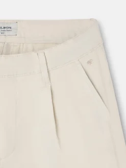 Pantalon chino casual pinzas piedra