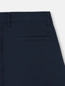 Pantalon chino casual pinzas azul marino