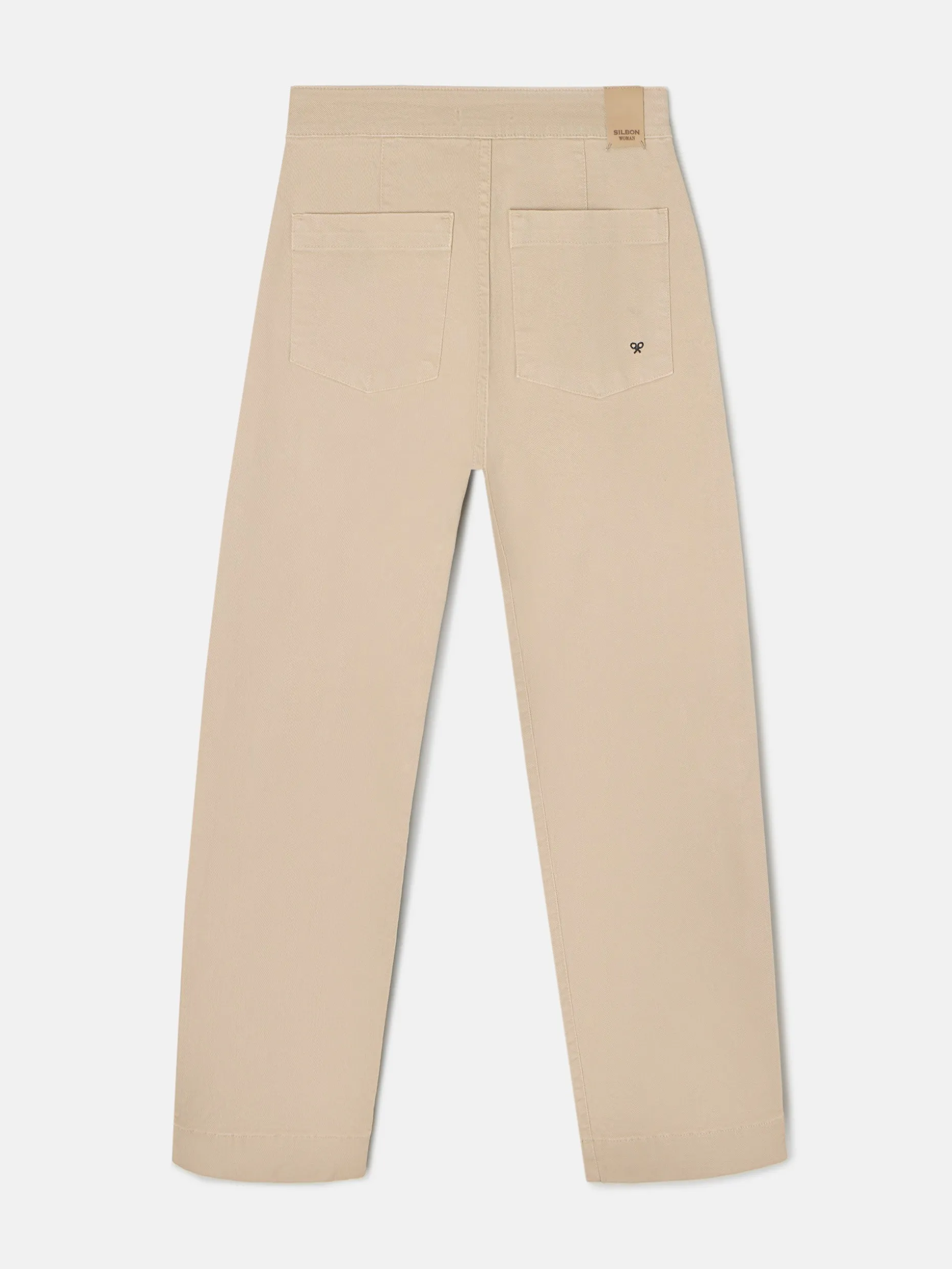 Pantalon culotte marinero beige