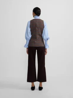 Pantalon culotte marinero marron oscuro