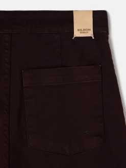 Pantalon culotte marinero marron oscuro